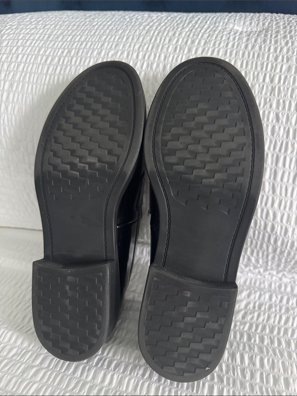 Madden Girl Black Patent Slip-On Penny Loafers - Picture 4 of 7